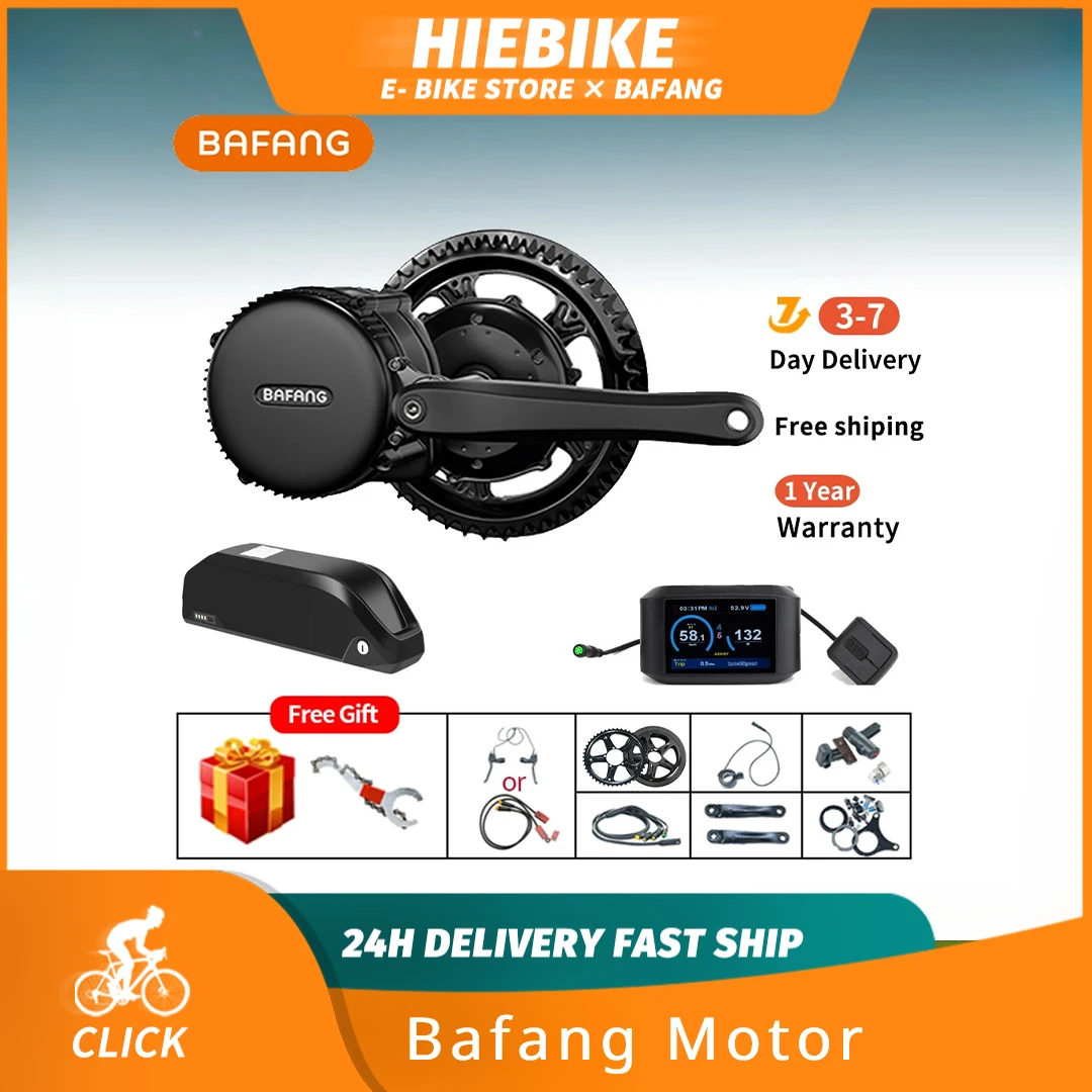 

BAFANG 750w 48v Mid Drive Motor Kit BBS02 Complete 8Fun BBS02B Ebike Motor Central Crank Drive 68 73mm with 20Ah Battery Ebike