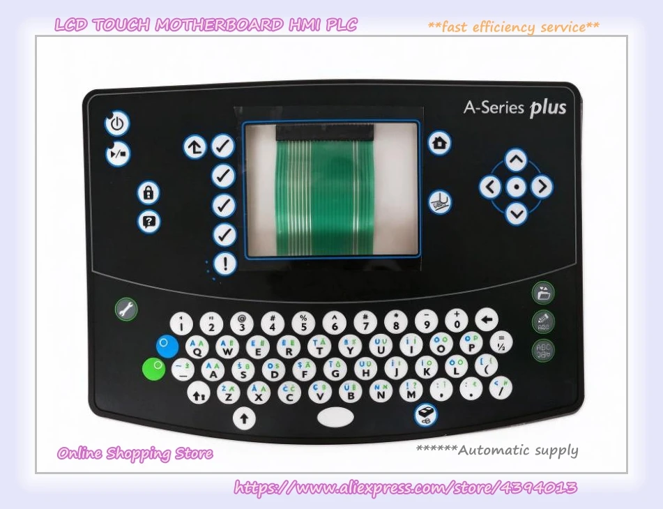 Replacement Membrane Keyboard Switch for DominoA A200 A300 Series Inkjet Coder Console Panel Repair 36675 36674 1-0160400SP