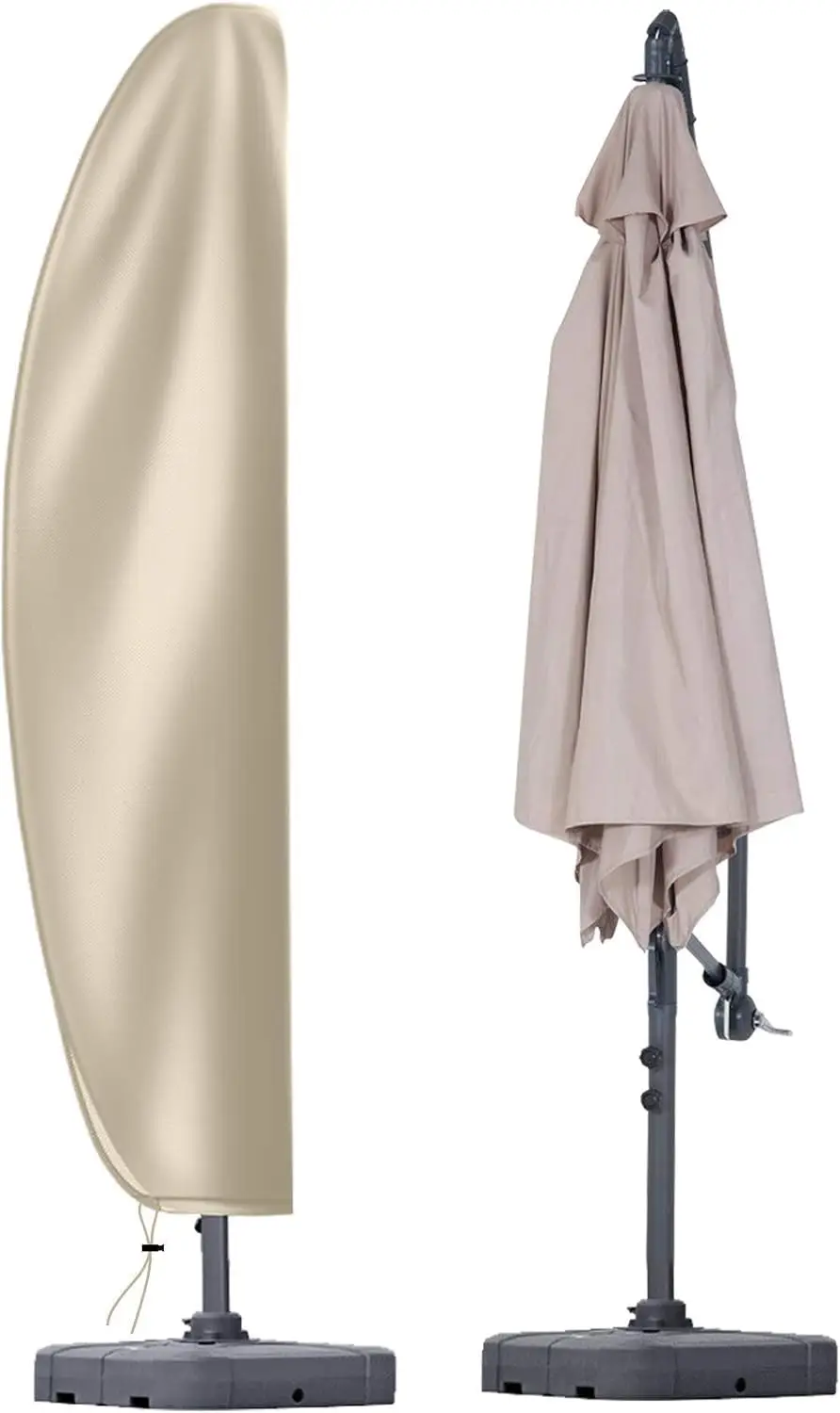 

Водонепроницаемый чехол для консольного зонта с молнией, подходит для уличных зонтов от 9 до 14 футов, цвет хаки