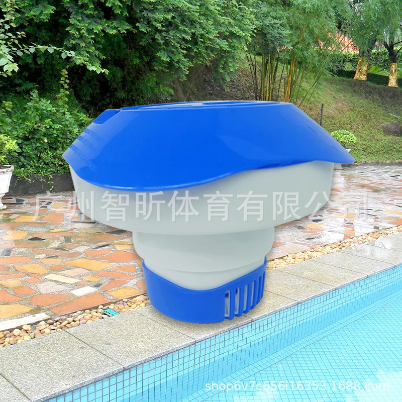 Swimming Pool Automatic Floating Medicine Feeder 8 Inch Retractable Chlorine Tablet Dispenser For SPA Hot Tub