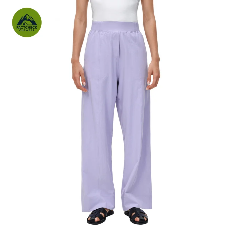 FACTCHECK Women Outdoor Water-Resistant Sports Leisure Pants Elastic Waistband Loose Fit Quick-Drying Breathable Yoga Trousers
