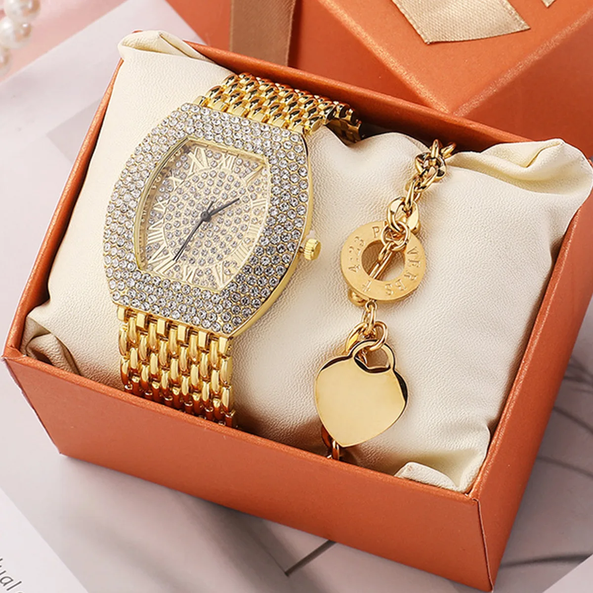 Ladies Watch Gift Set Holiday Birthday Gift Set Bracelet Watch Set