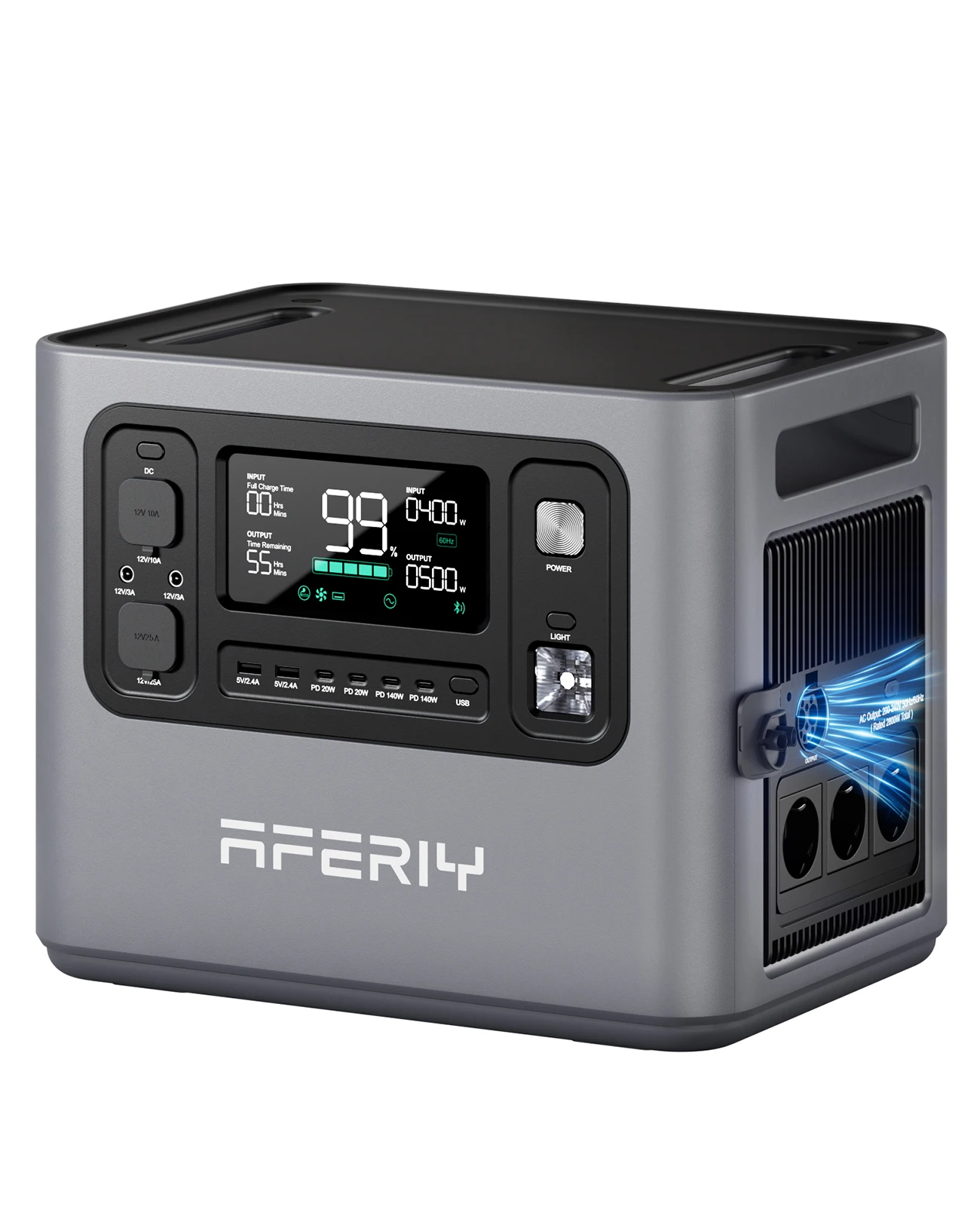 2800W Vertical Battery Box Energy Storage Lithium Portable Generation Energy Solar Power Generator Solar Portable Power Station