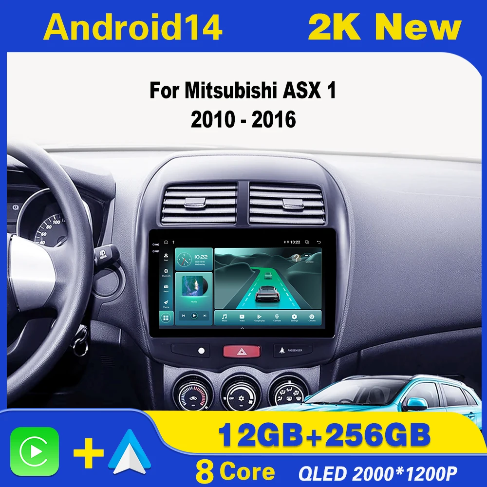 

Android 14 For Mitsubishi ASX 1 2010 - 2016 Carplay Autoradio Multimedia PlayerAndroid Auto Screen 4G Wifi Stereo Multimedia