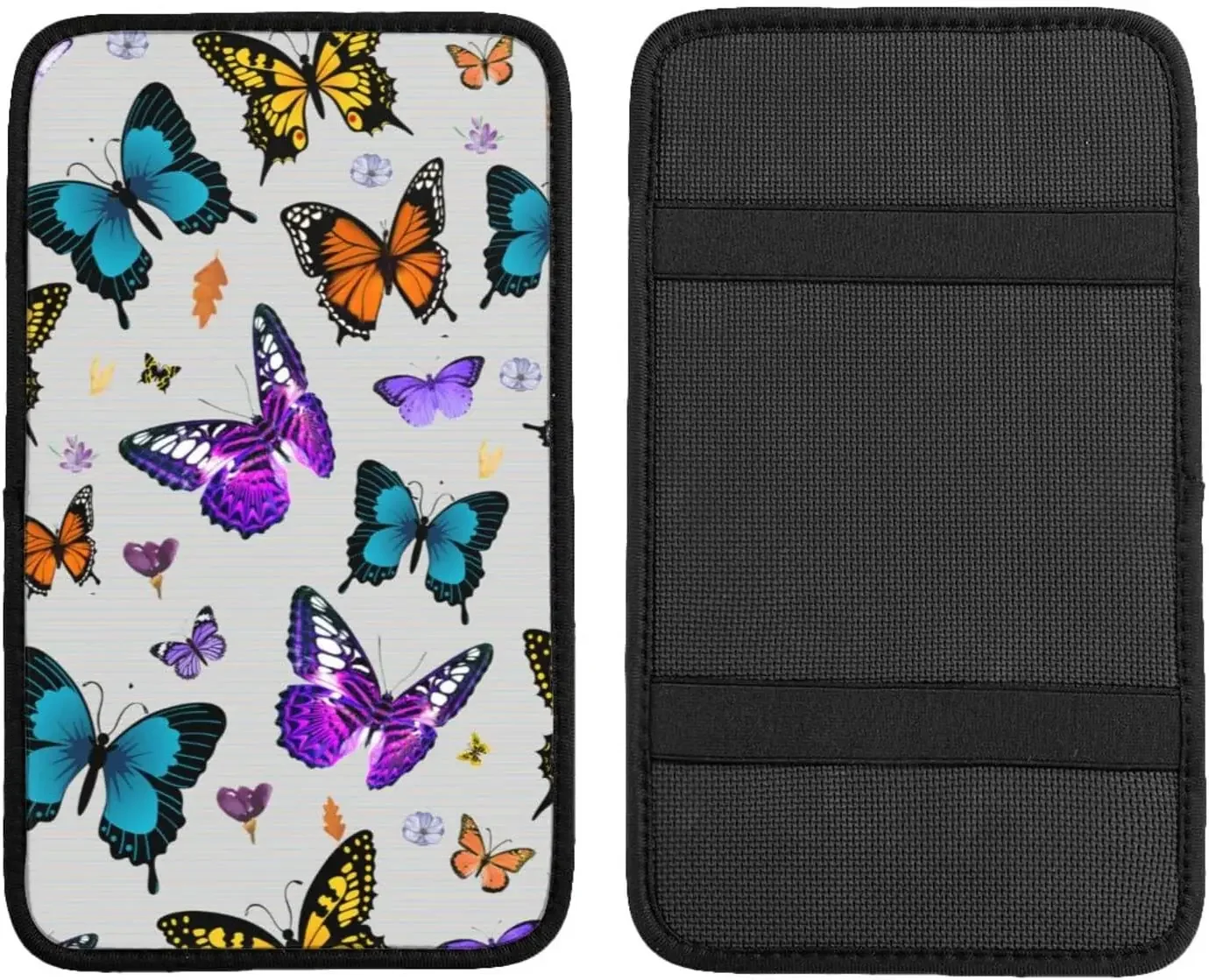 Butterfly Car Center Console Armrest Cover Pad, Seat Armrest Box Protector Universal Car Trim, Suitable for Most Vehicle