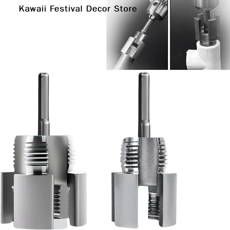 【K】Pipe Thread Cutting Tool Integrated Internal & External Pipe 1/2 & 3/4 Threading Tool Electric Drill Compatible Pipe Threader
