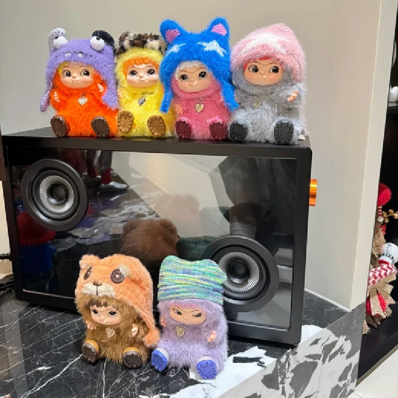 

Cartoon Cute Wakuku Fuzzytrendy Fun Party Series Vinyl Plush Blind Box Cute And Fashionable Toy Doll Home Decoration Bag Pendant