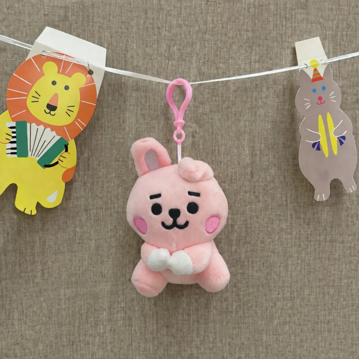 2027 New Cute BT21 Plush Keychain Charm - Adorable Tata, Koya, Cooky & Friends Backpack & Bag Pendant | Cute Desk Buddy & Gift - view 4