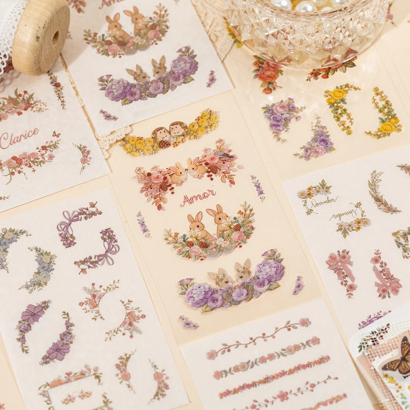 20 Adesivos Transparentes Esti - Embroidery Sheet avaliação e preço