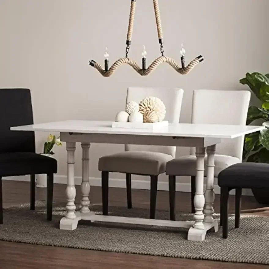 BestsellerBestsellerEdenderry Farmhouse Folding Trestle Console Dining Table, brown.