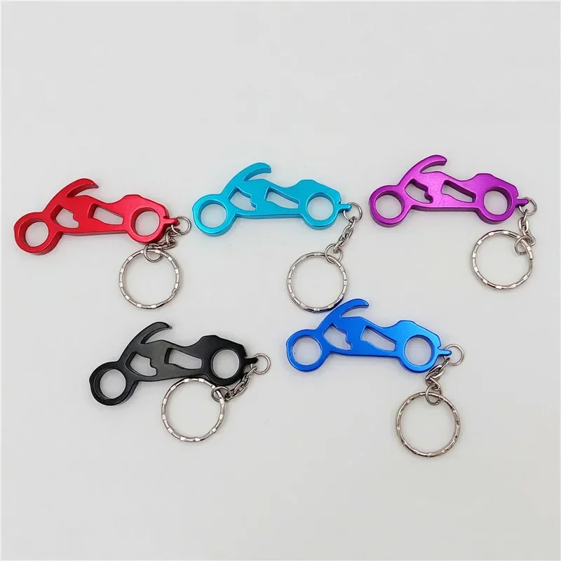 Dorable Bottle Opener Multiple Shapes Wine Opener Keychain Easy Carry Portable Kitchen Tool Decor Random Color 1pc