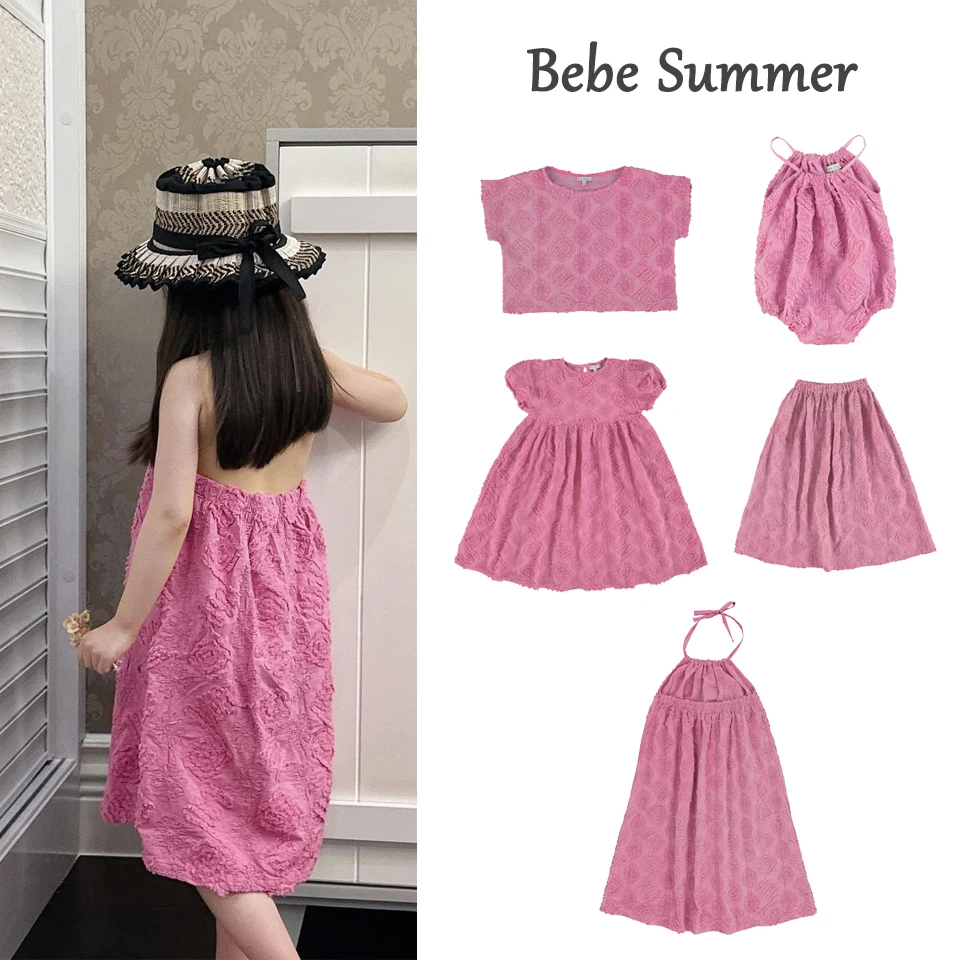 

2024 Summer Bebe Clothes Girl Outfits Sets Girls Dress Children Clothes Girl Clothes Short Sets Children's Clothing Kids Romper