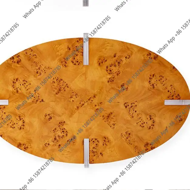 Rt Modern Light Luxury High Transparent Acrylic Transparent Foot Coffee Table Villa Living Room Designer