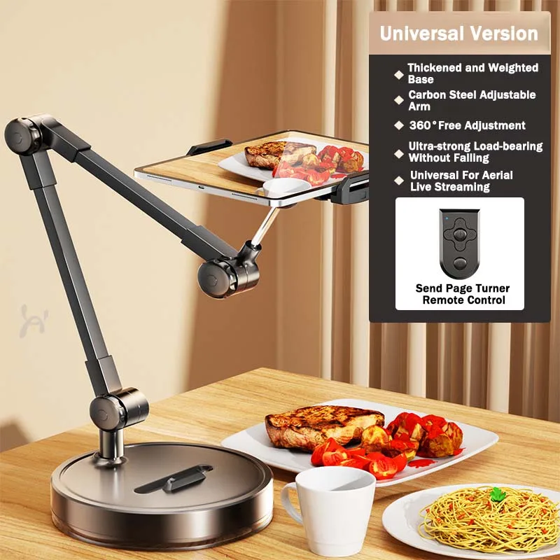 

Adjustable Phone Holder for iPad Tablet Multifunctional Metal Retractable Lazy Bedside Desktop Foldable Stand Headrest Stand
