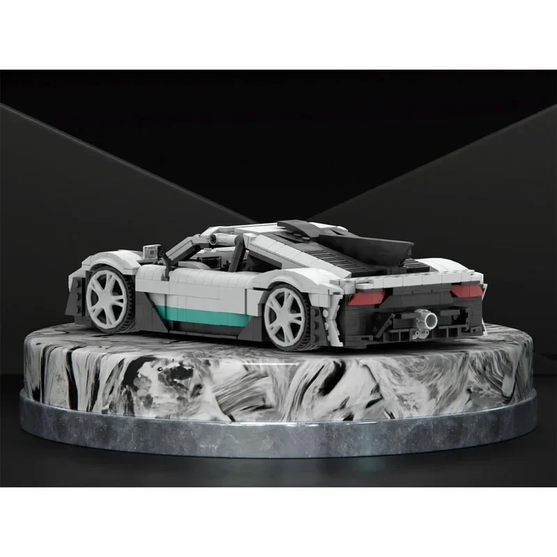 

MOC-162988Classic Double Door Classic Supercar Racing Brick Model1166Parts MOC Creative Birthday BuildingBlocks ForBoys and Kids