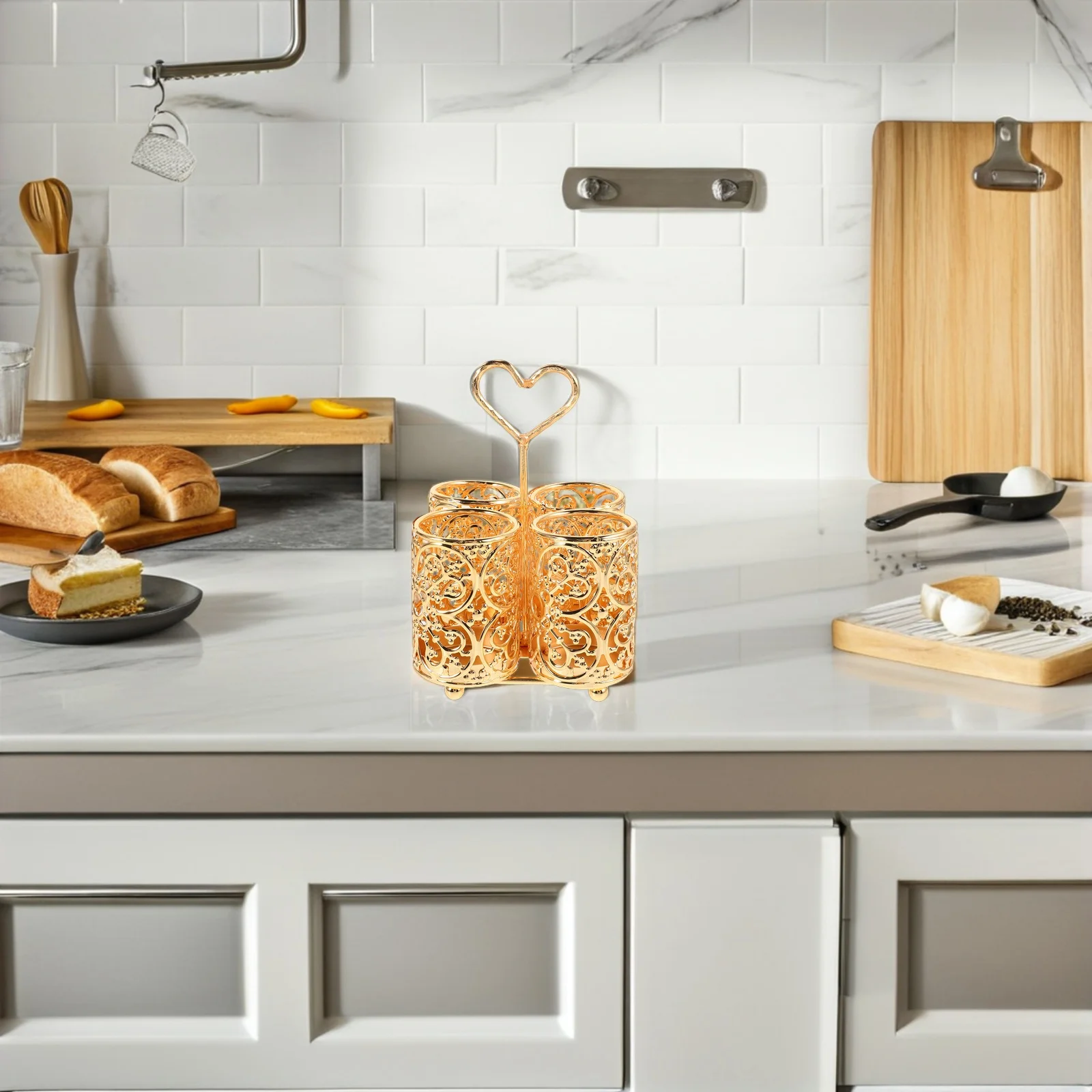 

Kitchen Chopstick Holder Cutter Storage Organizer with Draining System Fork Spoon Knife Stand for Counter Cutlery Stand