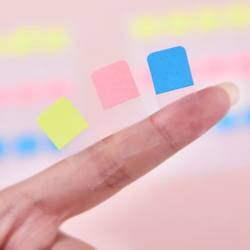 Macaron Index Sticky Tabs, Writable Sticky Note Tabs for Book Annotation, Calendar Reminder, File Classification