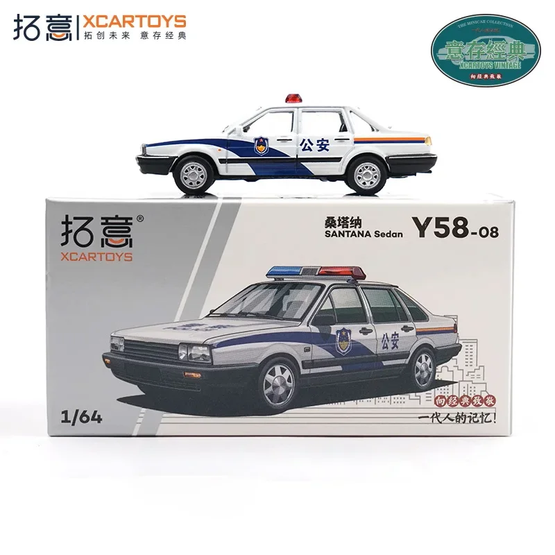 

Xcartoys 1:64 SANTANA Sedan Police Diecast Collector's Vehicle Model Car