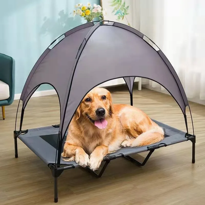 

pet supplies factory directly sell with removable canopy raised pet dog bed cot dog bed pets dog beds for small dogs