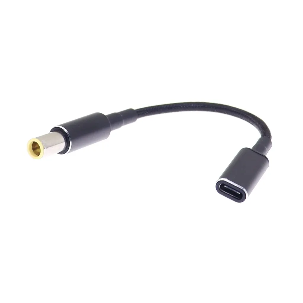 100W Usb Type C Snel Opladen Kabel Snoer Voor Lenovo Denkpad T61 T60 T420 T430 USB-C Naar 7.9X5.5Mm Laptop Power Adapter Connector