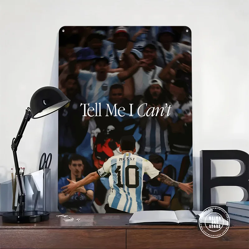 ميسي أخبرني لا أستطيع المعادن المشارك تين علامات جدار ديكور فني المنزل علامة معدنية مخصصة للمنزل الديكور الملصقات على الحائط الرجعية