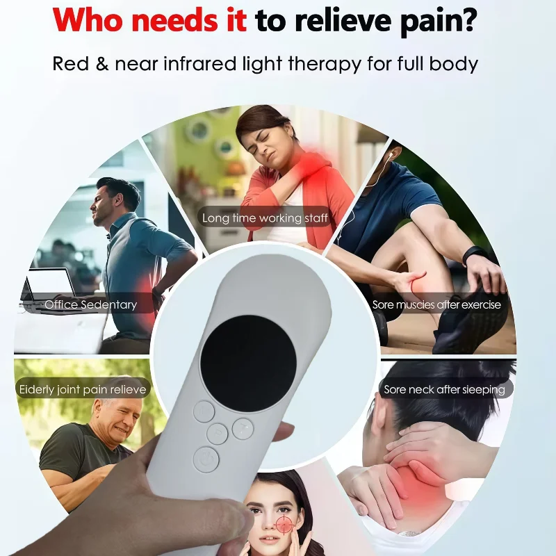 Professional Therapeutic Laser HLKGO 808nm 650nm 880mW for Pain Relief Cold Physiotherapy Massager