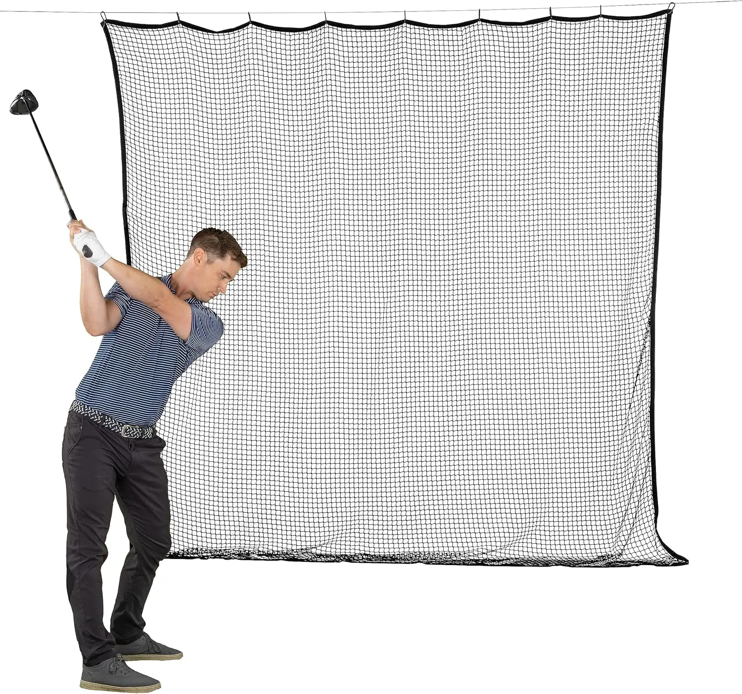 

Heavy Duty Sports Netting for Golf, Baseball Practice & Backyard Protection - Durable Training Nets in 10ft, 15ft, 20ft Sizes