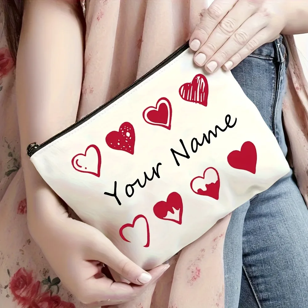 Customize your name. Makeup bag. Storage bag. Wallet. Signature pen bag. Personalized coin bag. Ladies beauty box.