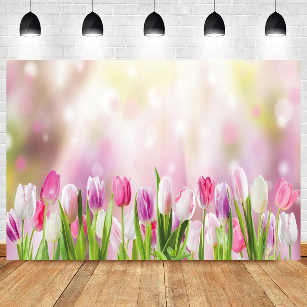 Laeacco Spring Flower Wall Photo Backdrops Wedding Party Decoration Portrait Photography Background Photocall For Photo Studio