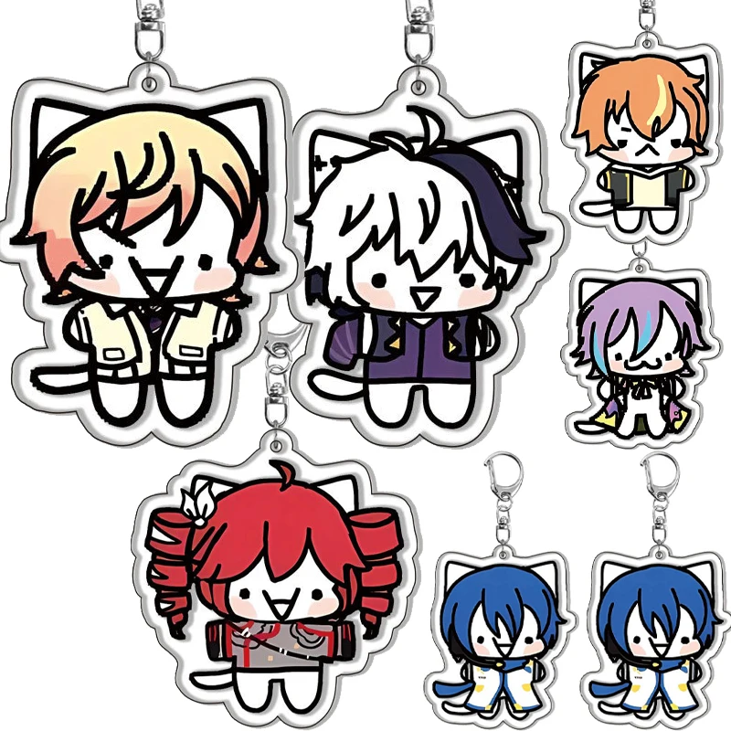 

Kawaii милые персонажи аниме Q версия узор акриловый брелок мультфильм студенческий рюкзак подвесные аксессуары очаровательные подарки игрушки