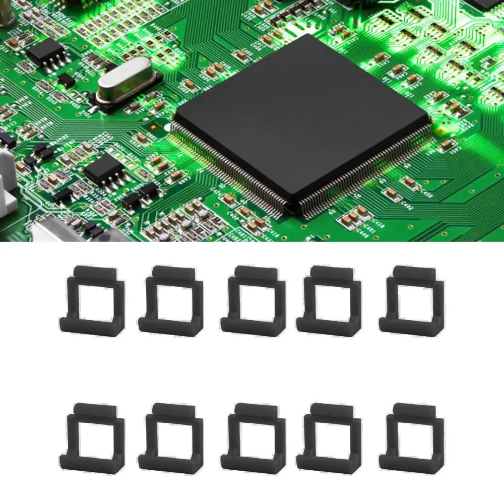 10PCS Hard Plastic PCIE Riser Card Retainer Durable Secure Fastening PCIE Fixing Clips PCIE Adapter Clips Avoid Dislodging