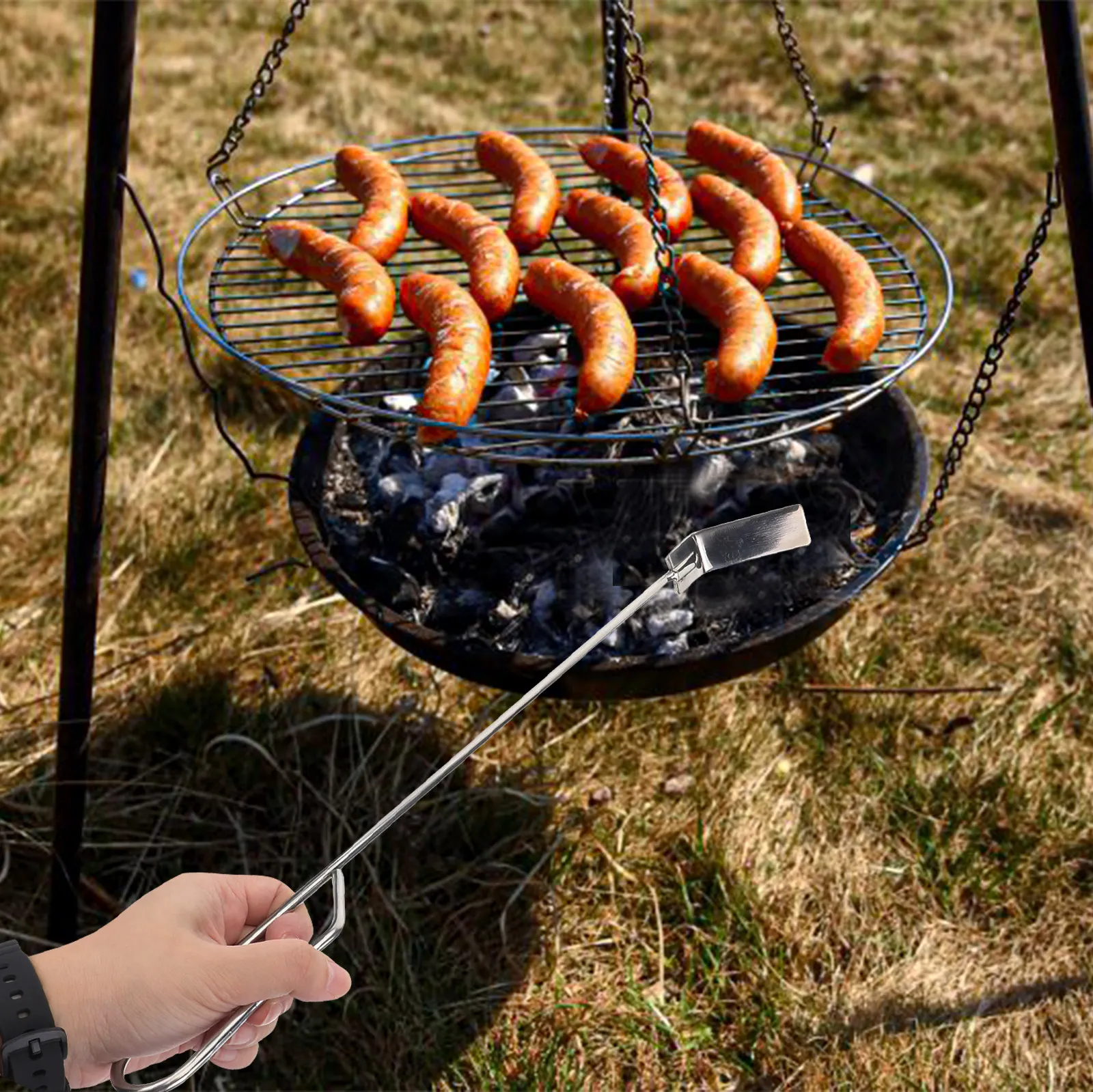 rastrello-per-cenere-bbq-in-acciaio-inox-46cm-strumento-per-pulizia-fumaiolo-a-carbone-rigido-e-resistente-alla-corrosione-per-stufe-a-legna