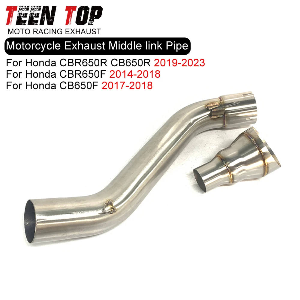 

Motorcycle Escape Stainless Steel Exhaust Pipe For Honda CBR650R CB650R CB650F Middle Link Pipe Connect Tube CBR650R 2019-2023