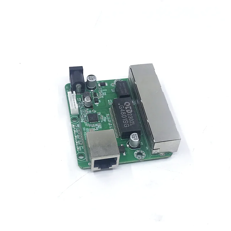 Промышленный коммутационный модуль Mini PCBA с 6 портами, 100 Мбит/с, переключатель 12В-48В