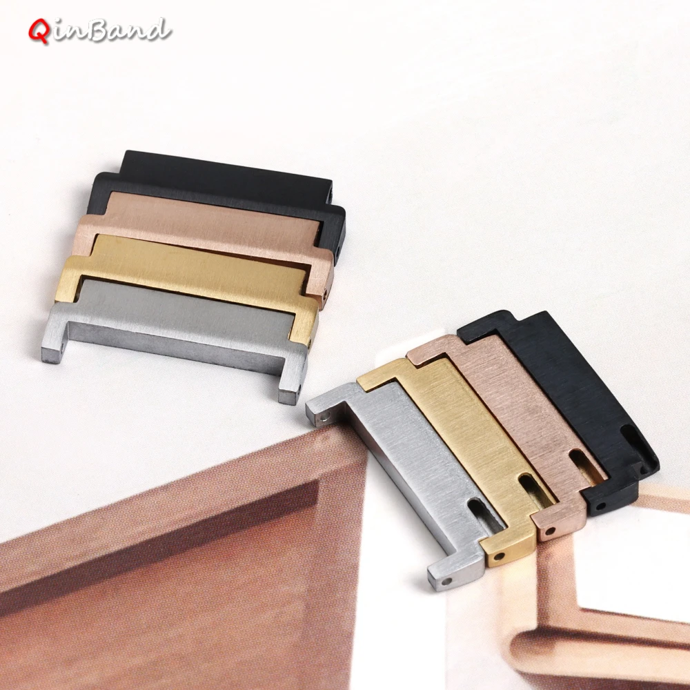 Watch Band Adapters 18mm To 22/22mm , 20mm 22mm To 18/20/22mm Quick Release Spring Bar Watch Connectors Strap Silver Accessories