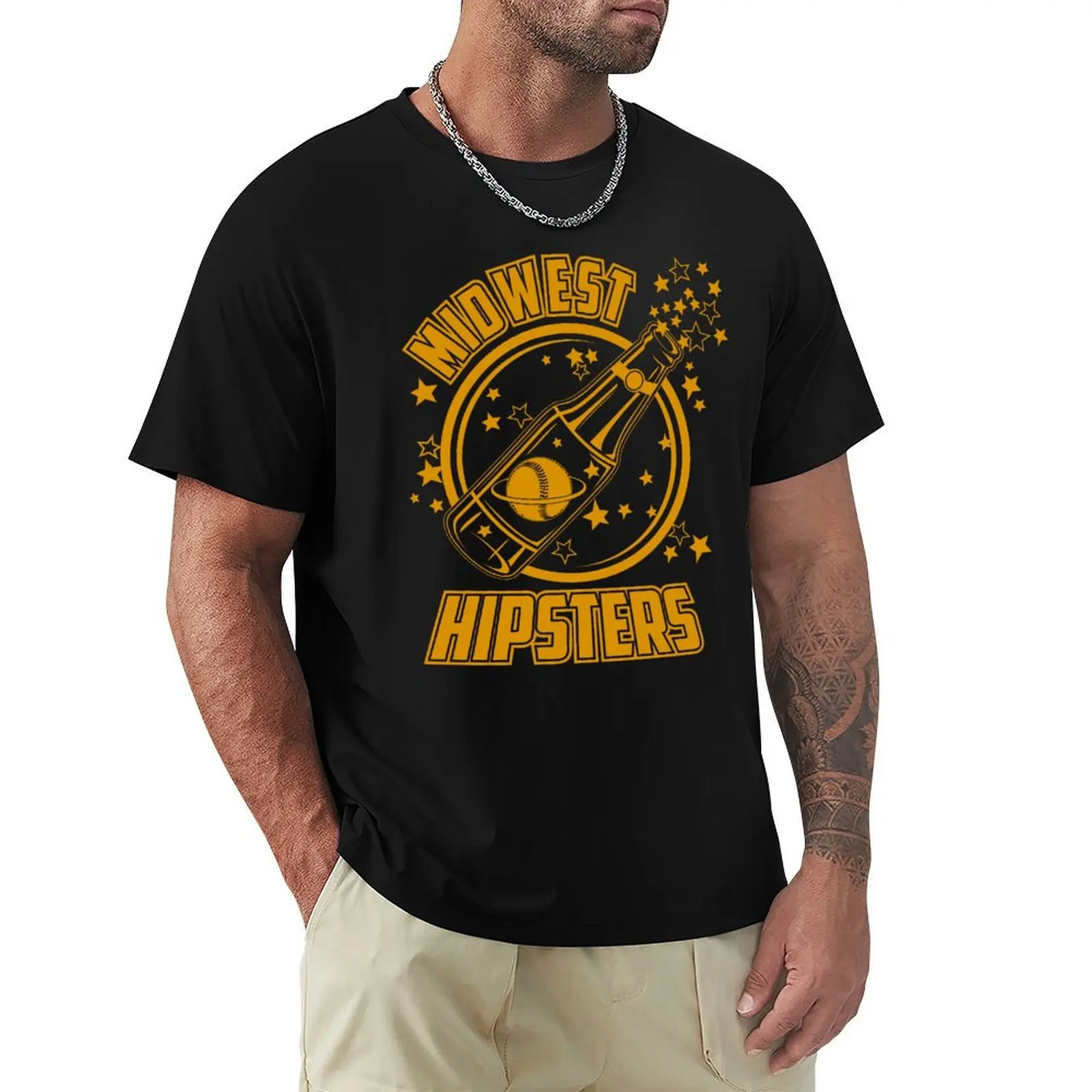 

OG Hipster Logo gold T-Shirt tees oversized mens cotton t shirts