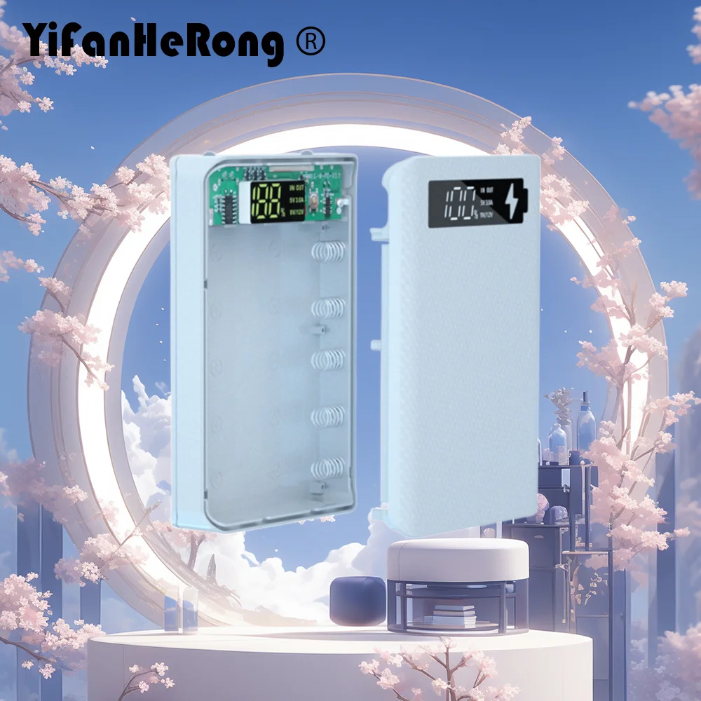 Welding Free 5x18650 Battery Charger Case 18650 DIY Power Bank Box Support QC3.0 Quick Charging Battery Storage Box Shell