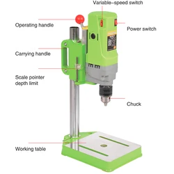 Mini foratura da banco 220V 710W per legno metallo elettrico 2800 giri/min banco da lavoro per foratrice ad alta velocità