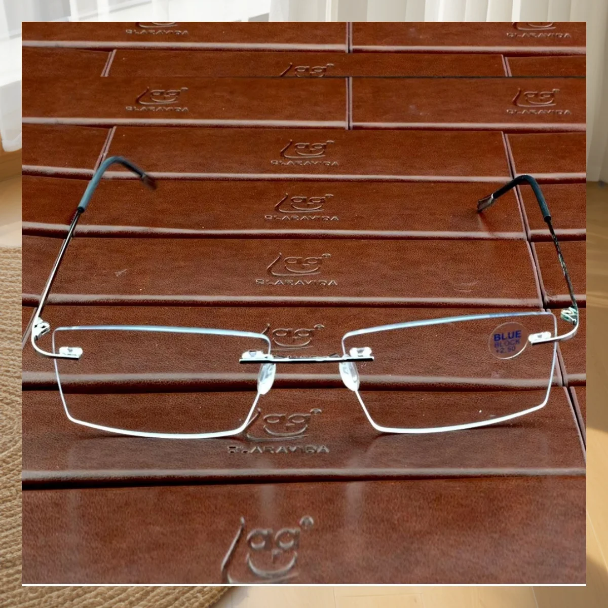 

Clara Vida Rimless Glasses Men Rectangular Reading Glasses Women +1 +1.5 +2 +2.5 +3 +3.5 +4