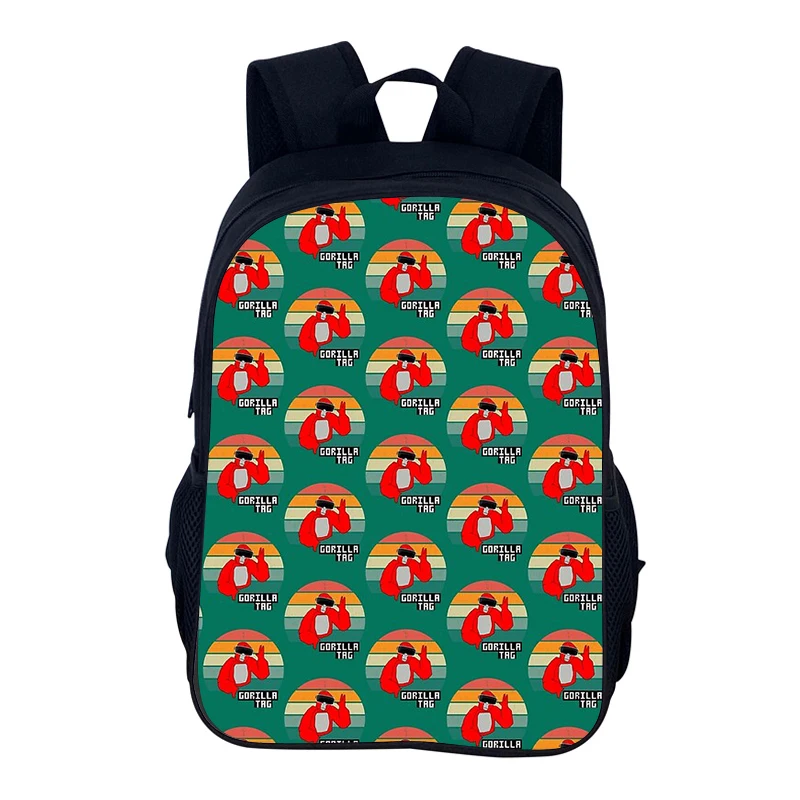 Mochila escolar con etiqueta de gorila, Mochila escolar con etiqueta de gorila, Mochila con etiqueta de gorila, Mochila para estudiantes, regalo de Navidad