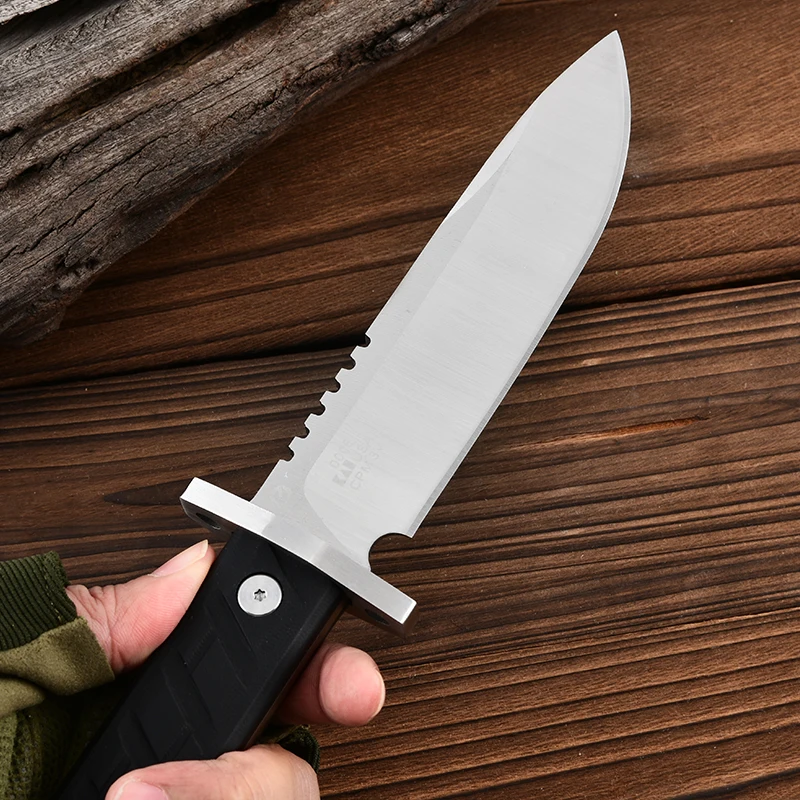 Outdoor knife high hardness straight knife integrated keel camping self-defense knife camping portable mountain knife outdoor se