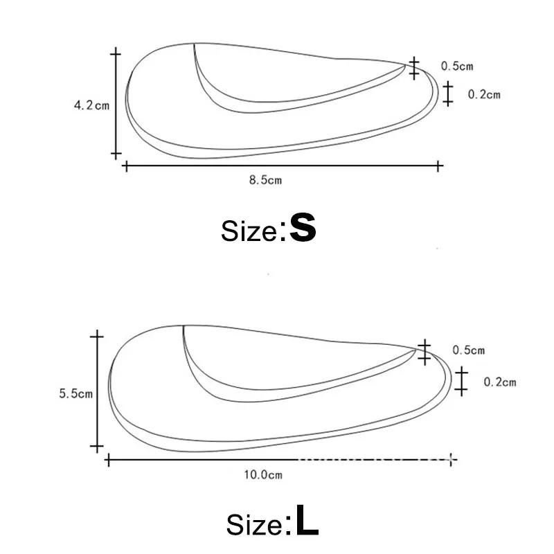 Plantilla ortopédica de silicona para niños, Corrector de pies planos, cojín de zapatos, almohadillas ortopédicas de Gel