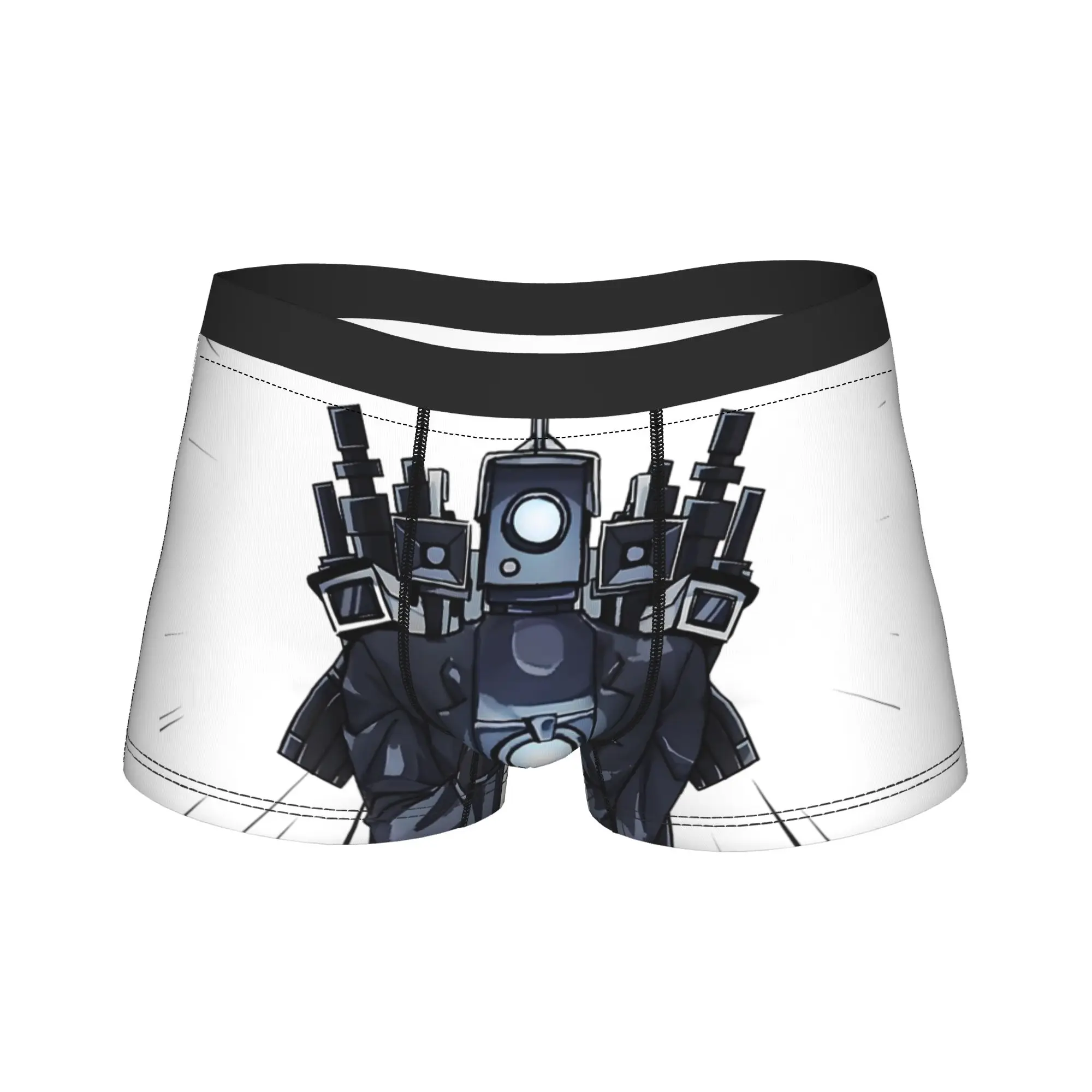 

Мужские трусы-боксеры Titan Cameraman Stand Alone Skibidi Toilet, мягкие, с принтом, размеры S-XXL