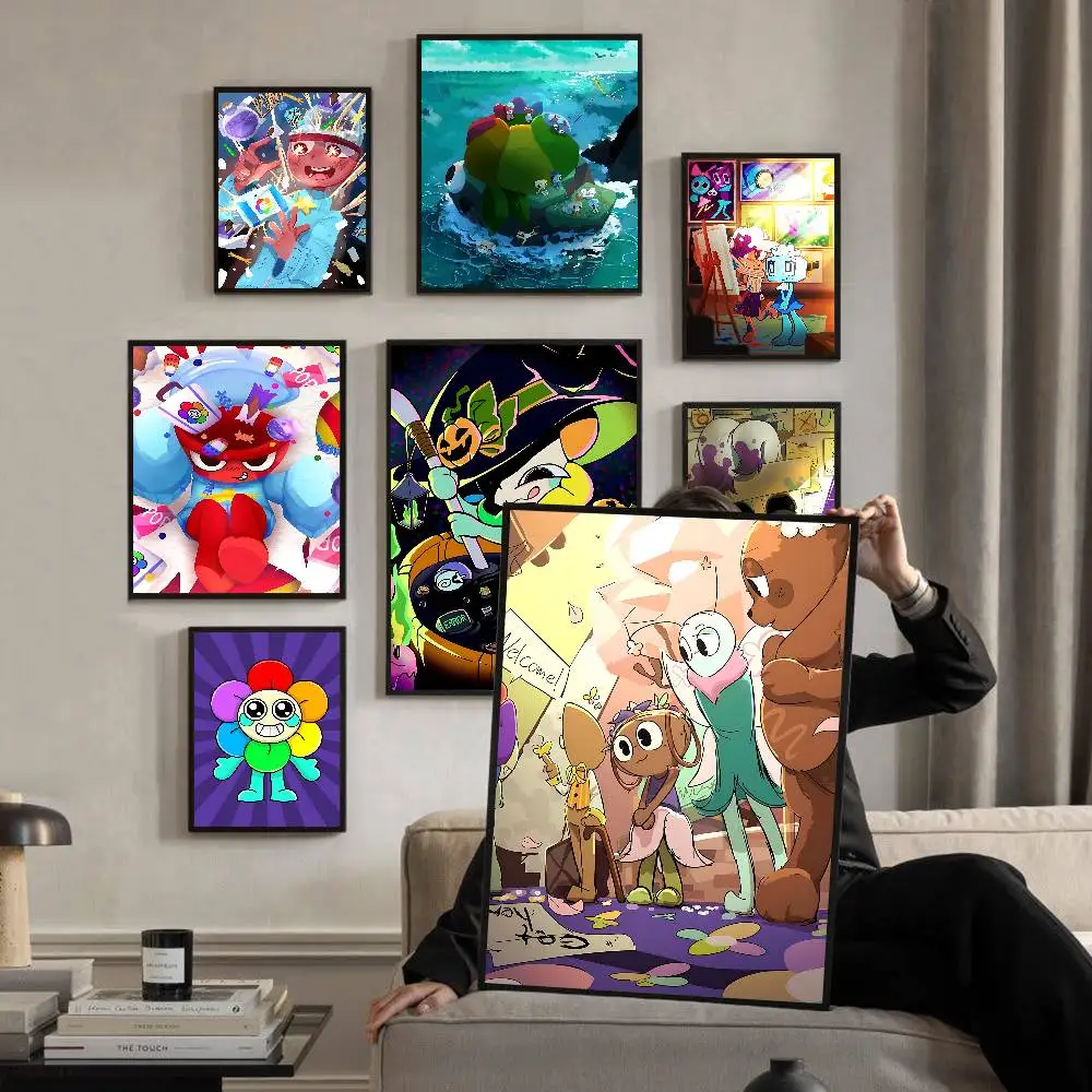 Popular Game D-Dandys World Whitepaper Poster HD Quality Poster Wall Art Painting Study Room Wall Decor
