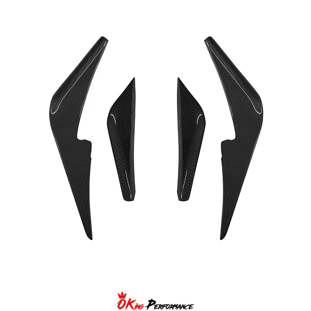 

For Lotus Emira Aggressive Dry Carbon Fiber Front Bumper Canards