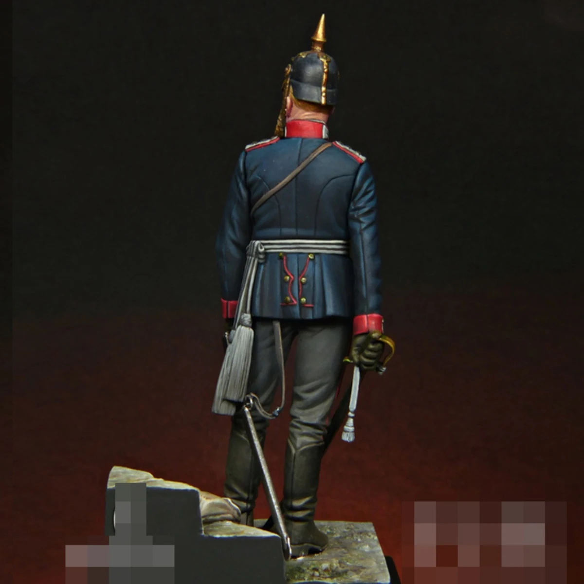 1/24 Resin figure unpainted model Kit, military theme Prussian Infantry Guard, unassembled and unpainted GK