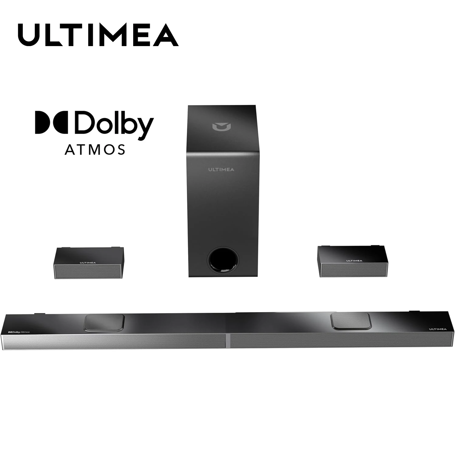 ULTIMEA 520W 5.1.2 Soundbar with Dolby Atmos for Smart TV,4K HDR Pass-through,Home Theater Wireless Bluetooth Soundbar Speakers