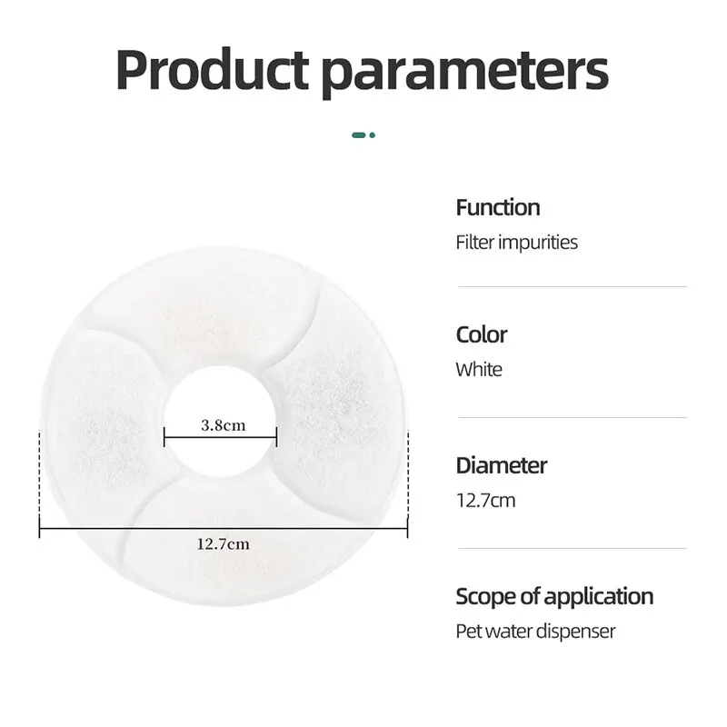 4 팩 교체 필터 고양이 분수 애완 동물 분수 필터 활성화 탄소 필터