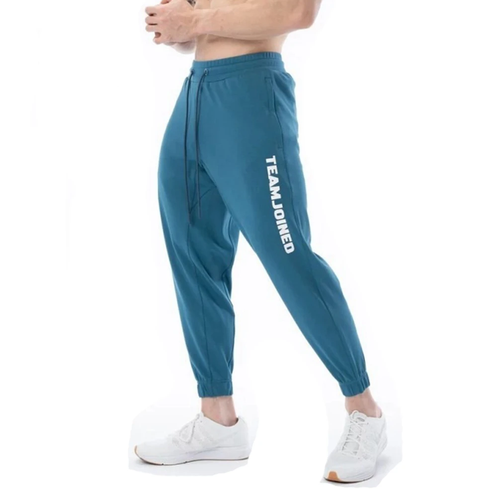 

Mens Cotton Running Pants GYM Leggings Joggers Streetwear Casual Sport Trousers Male Training Workout Fitness Sweatpants