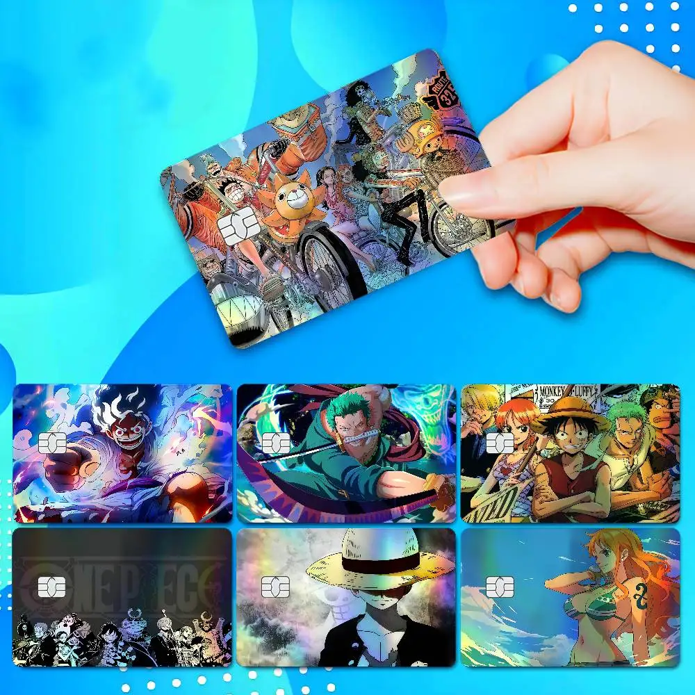 One Piece Holographic Sticker Laser Film Shinny Skin For Debit Credit Bank Card